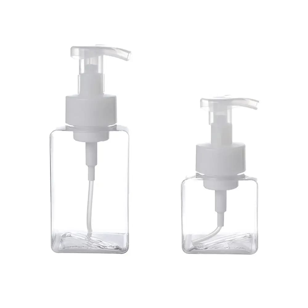 Flacone per Shampoo da Doccia, Contenitori Cosmetici, Flacone con Pompa per Disinfettante Mani, Dispenser di Sapone, Flacone Schiumogeno, Flacone Ricaricabile
