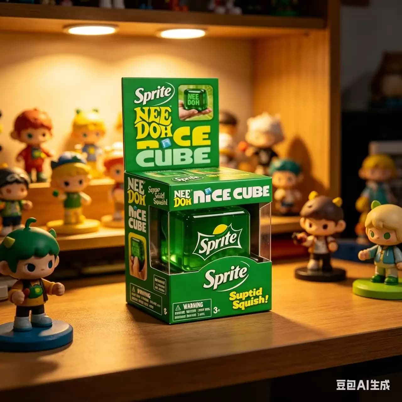 Giocattolo Squishy schylling NeeDoh Dr Pepper, Antistress Morbido da Spremere, Cubo Sensoriale per Bambini e Adulti, Regalo per Festival