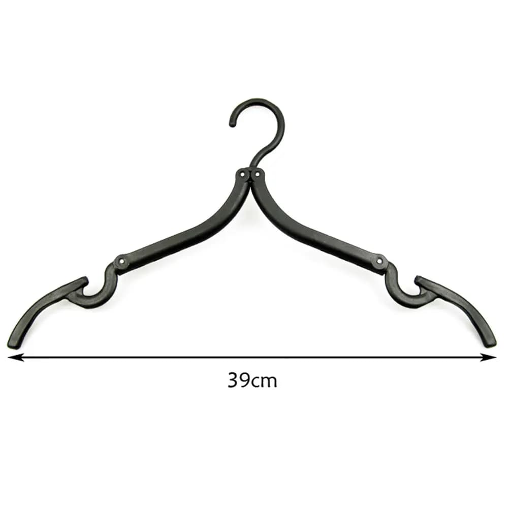 12pcs Portable Folding Clothes Hangers Travel Accessories Foldable Clothes Drying Rack for Travel Business Trip(Random Color)