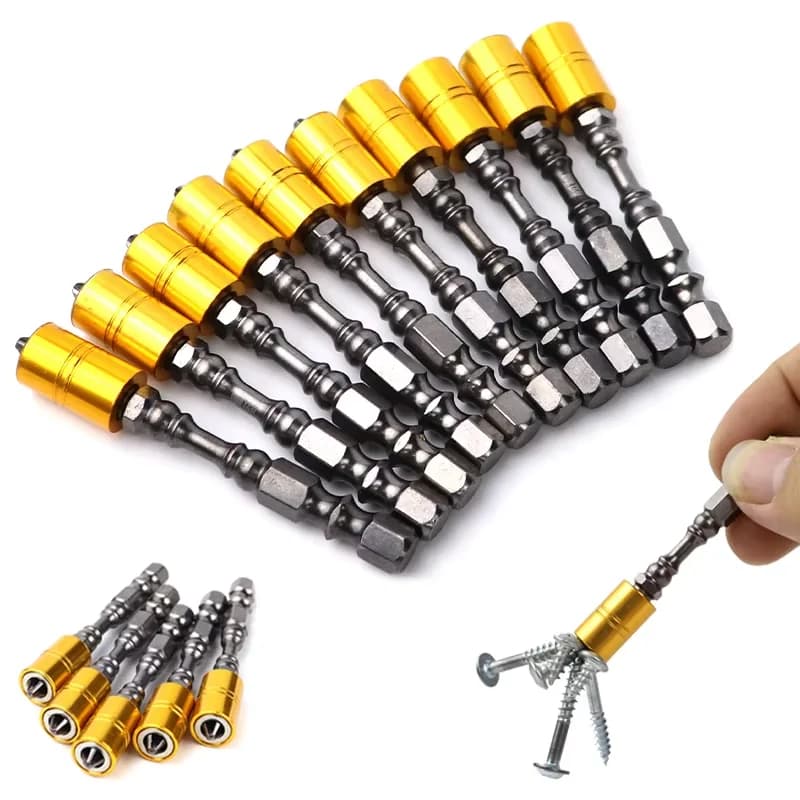 Set di punte per cacciavite magnetiche resistenti Punte per cacciavite elettronico Phillips da 65 mm per cacciavite per cartongesso