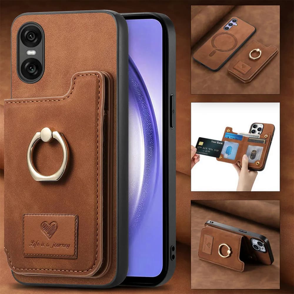 Custodia di lusso per Sony Xperia 1 10 VI 2In1 Portafoglio in pelle staccabile RFID Cover per Sony Xperia 5 V Custodia Xperia10 V 1V Back Funda