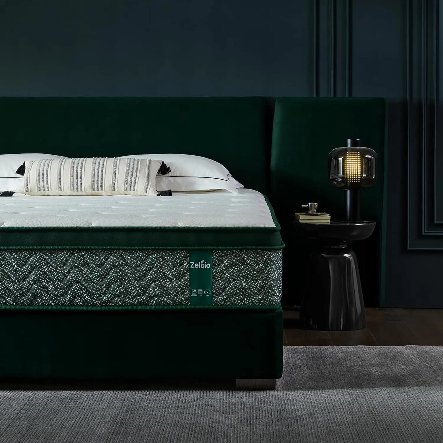 Materasso Ibrido in Memory Foam Gel da 12 Pollici, Durezza Media, Misura Full XL, Materasso a Molle Insacchettate per Supporto Lombare, Personalizzabile