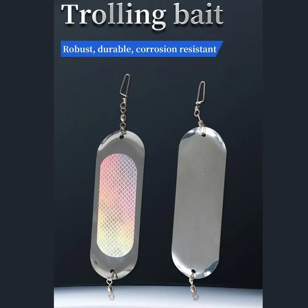 12cm/23g Copy Fishing Lamping Train Rectangular Fishing Diving Board Trolling Tool Diver Plate Adjustable Weight Artificial bait