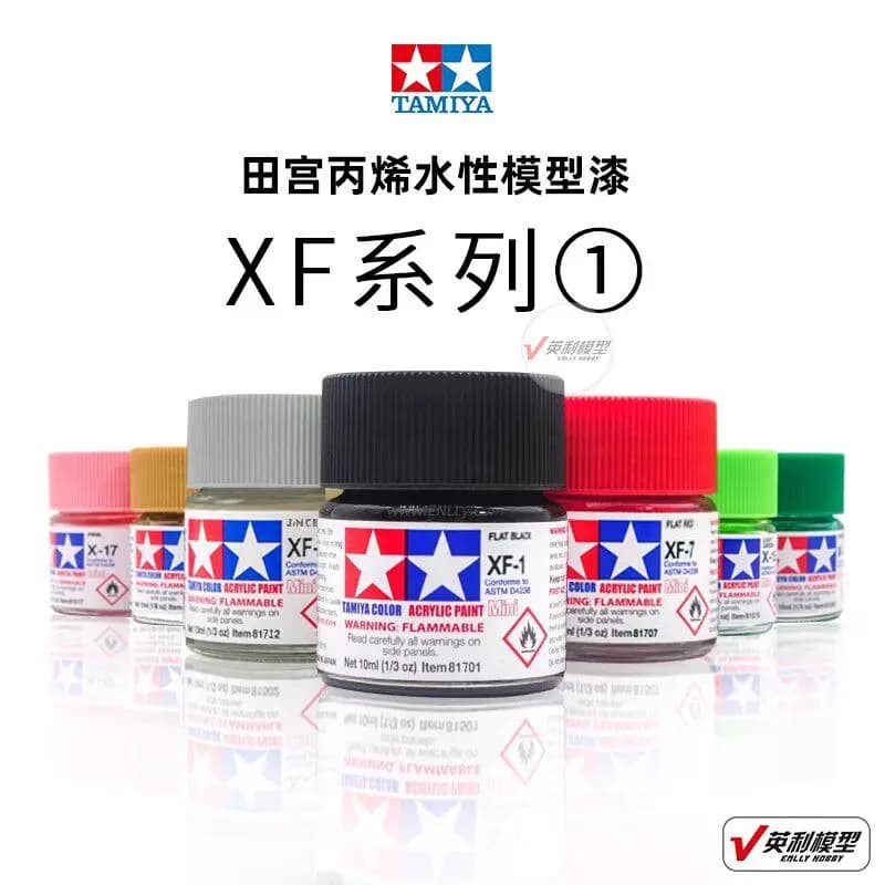 Paint TAMIYA Model Specific Acrylic Water-based XF1~XF72 10ml