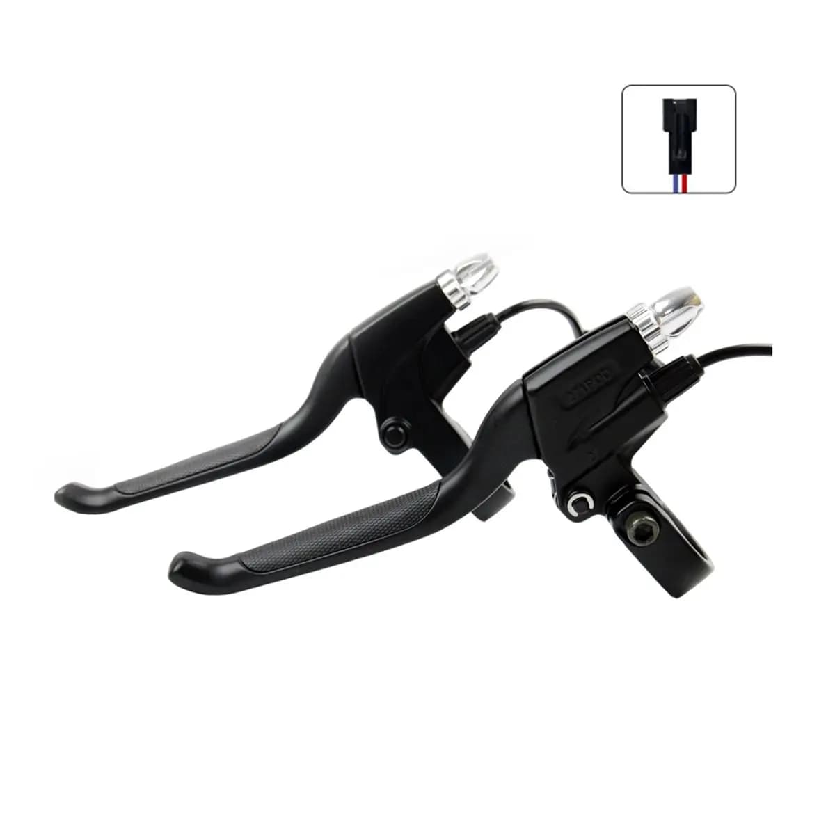 Leva Freno A003 271PDD con Spina Maschio a 2 Pin per Bicicletta Elettrica, Scooter, Maniglia Freno Destra e Sinistra