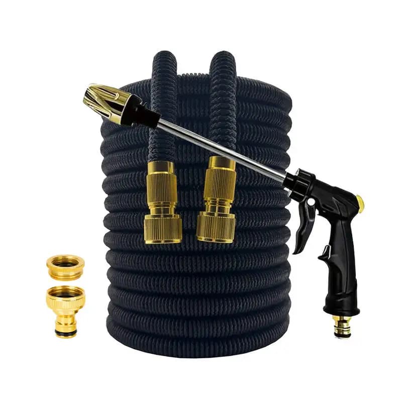 25FT-100FT Garden Retractable Car Wash Hose With Adjustable Water Gun Garden Irrigation Pipe Irrigation Tool Cleaning Supplies
