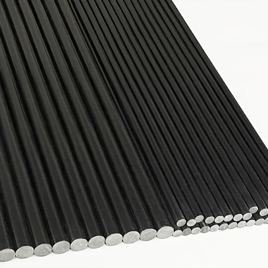 10 pz barra in fibra di vetro nero diametro 1 1.5 2 2.5 3 4 5 6 7 8 9 10 11mm materiale isolante solido asta in fibra di vetro lunghezza 500mm
