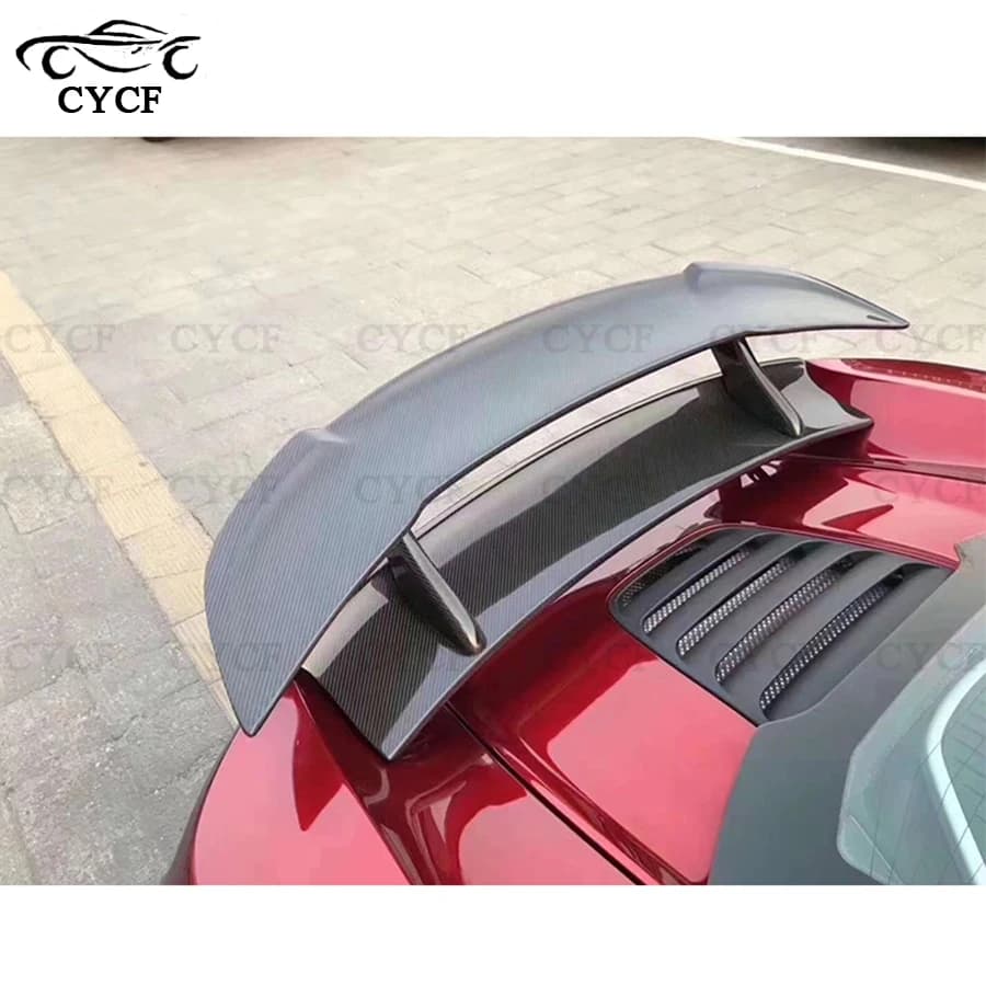 For McLaren 650S Carbon Fiber Rear Luggage Spoiler Tailgate Deflector Tailgate Rear Wing Conversion Accessories Body Kits