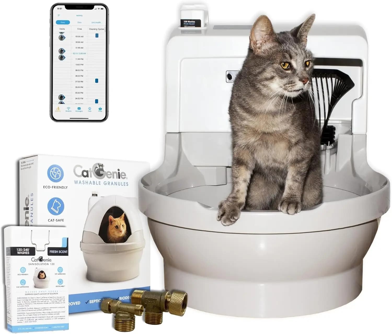 CatGenie AI Lettiera Automatica per Gatti con Tecnologia di Pulizia Completa
