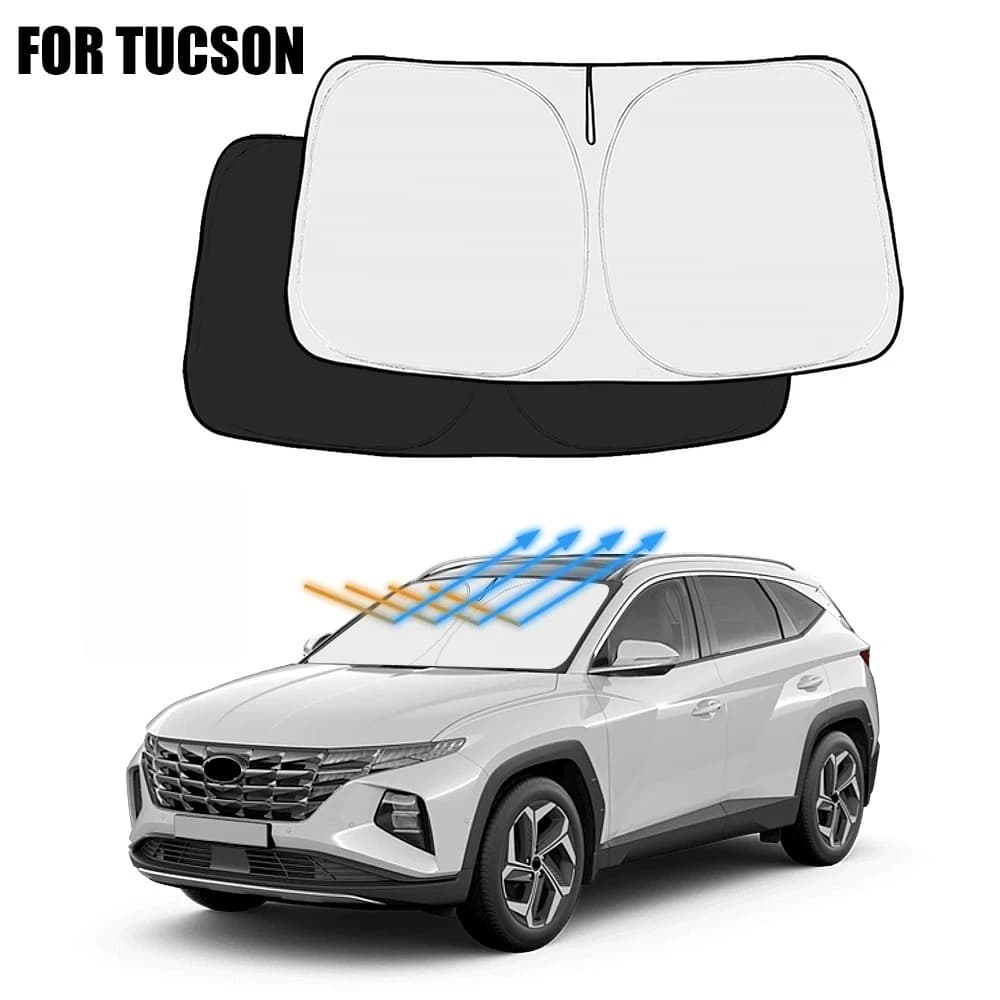 Per Hyundai Tucson 2022 2023 2024 2025 Auto Parabrezza Parasole Copertura Finestra Anteriore Parasole Visiera Auto Interni Protezione UV