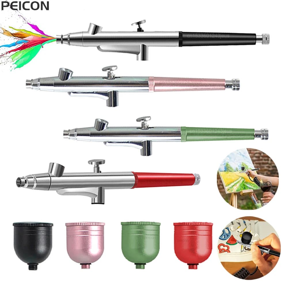 Mini spray gun for paint spray gun model for 0.3 mm spray gun with air brush with cleaning kit