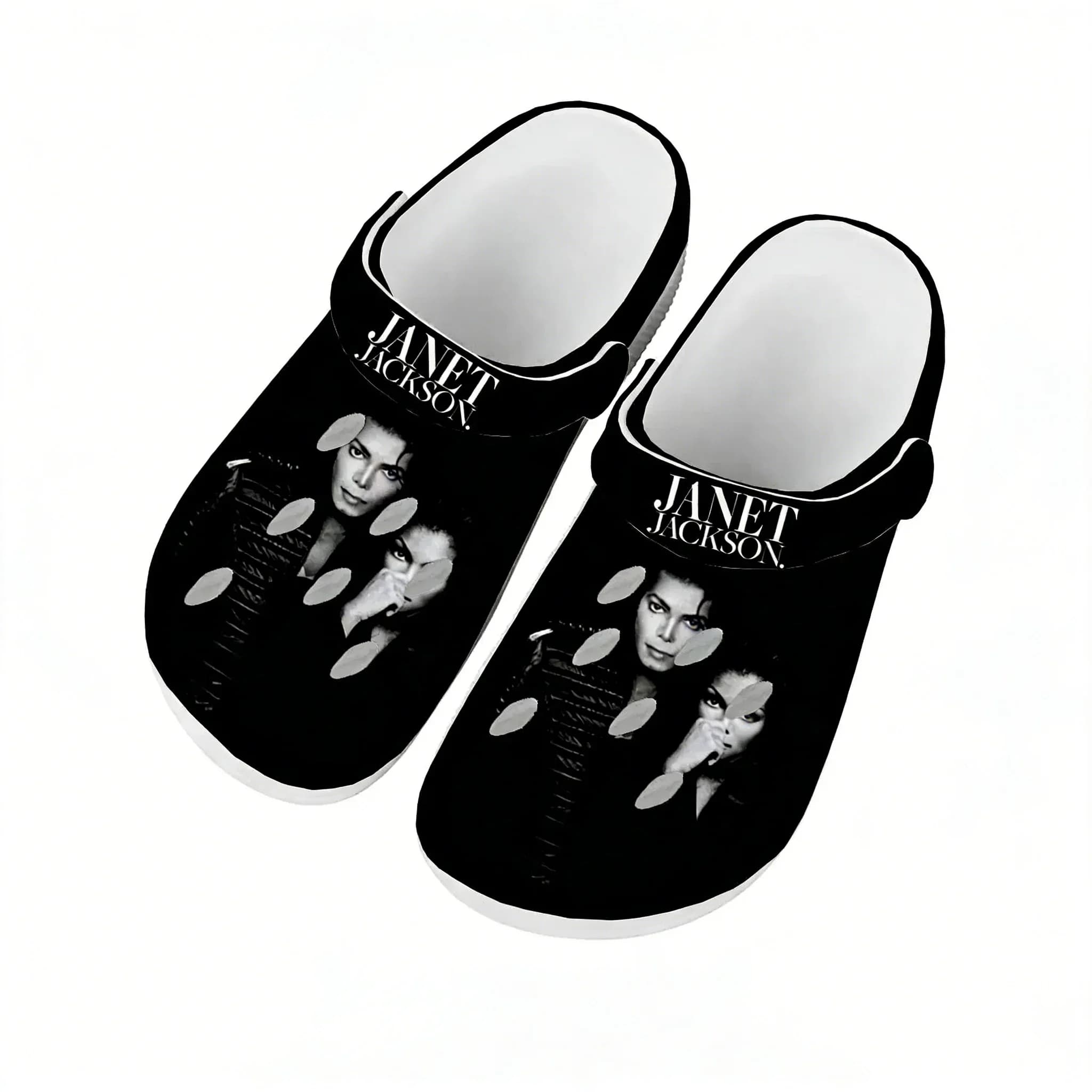 Scarpe da acqua Janet Jackson, comode e alla moda, per uomo e donna, zoccoli da casa e giardino, sandali personalizzabili, ciabatte traspiranti con fori per la spiaggia