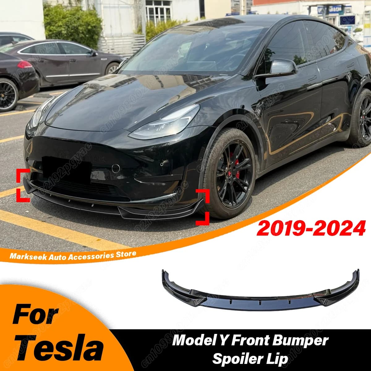 Per Tesla Modello Y 2019 2020 2021 2022 2023 2024 Automobile Paraurti Anteriore Splash Lip Splitter Lip Sport Splitter Body Decor Kit