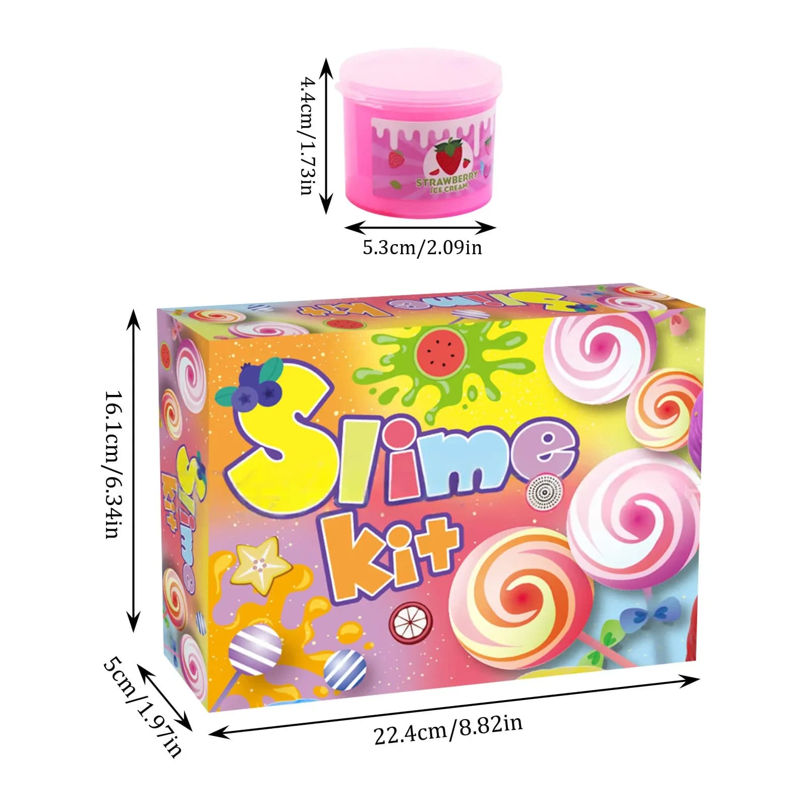 Kit Slime C6ry: Set Creativo per Giochi Sensoriali, Non Tossico, Divertente per Feste, Forniture Colorate per Slime, Giocattoli Artistici