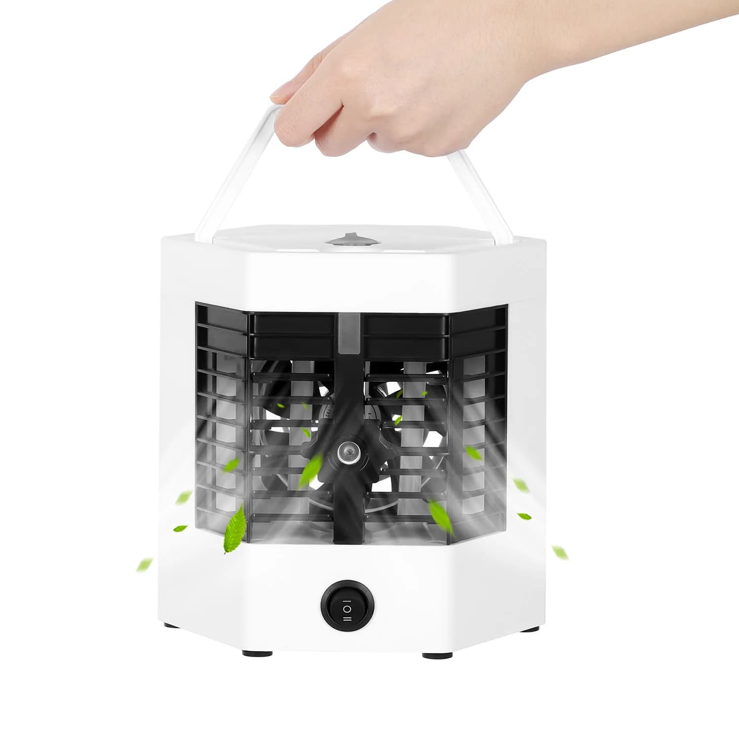 3 in 1 Portable Air Conditioner, Humidifier and Fan - with USB Charging, Suitable for Home and Office Use, Great for cooling, humidifying and air purification in home and office, Portable Air Conditioner