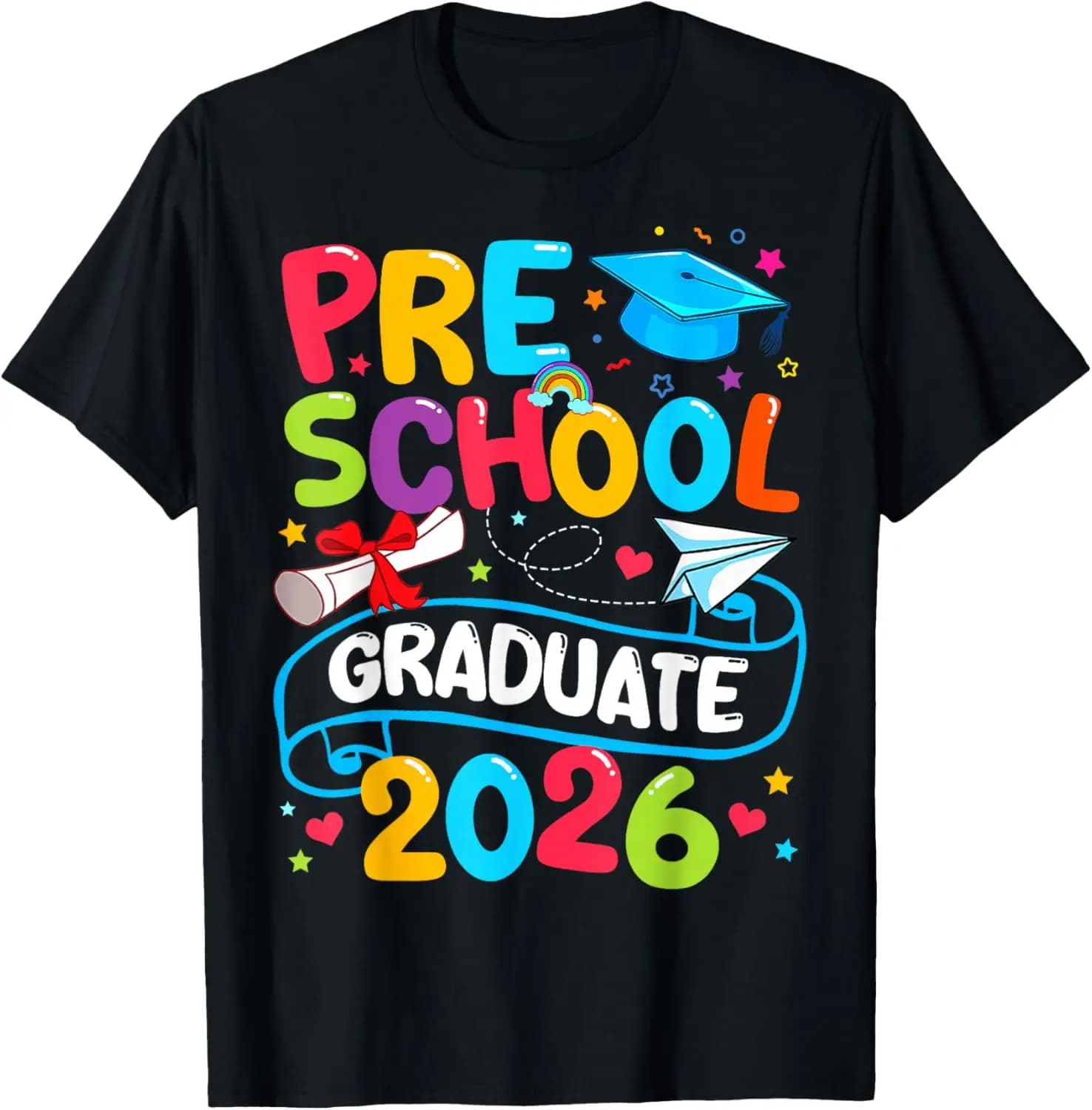 Preschool Graduate 2026 Pre-K Grad Funny School Graduation T-Shirt funny,humor,comfortable,loose,graduation season