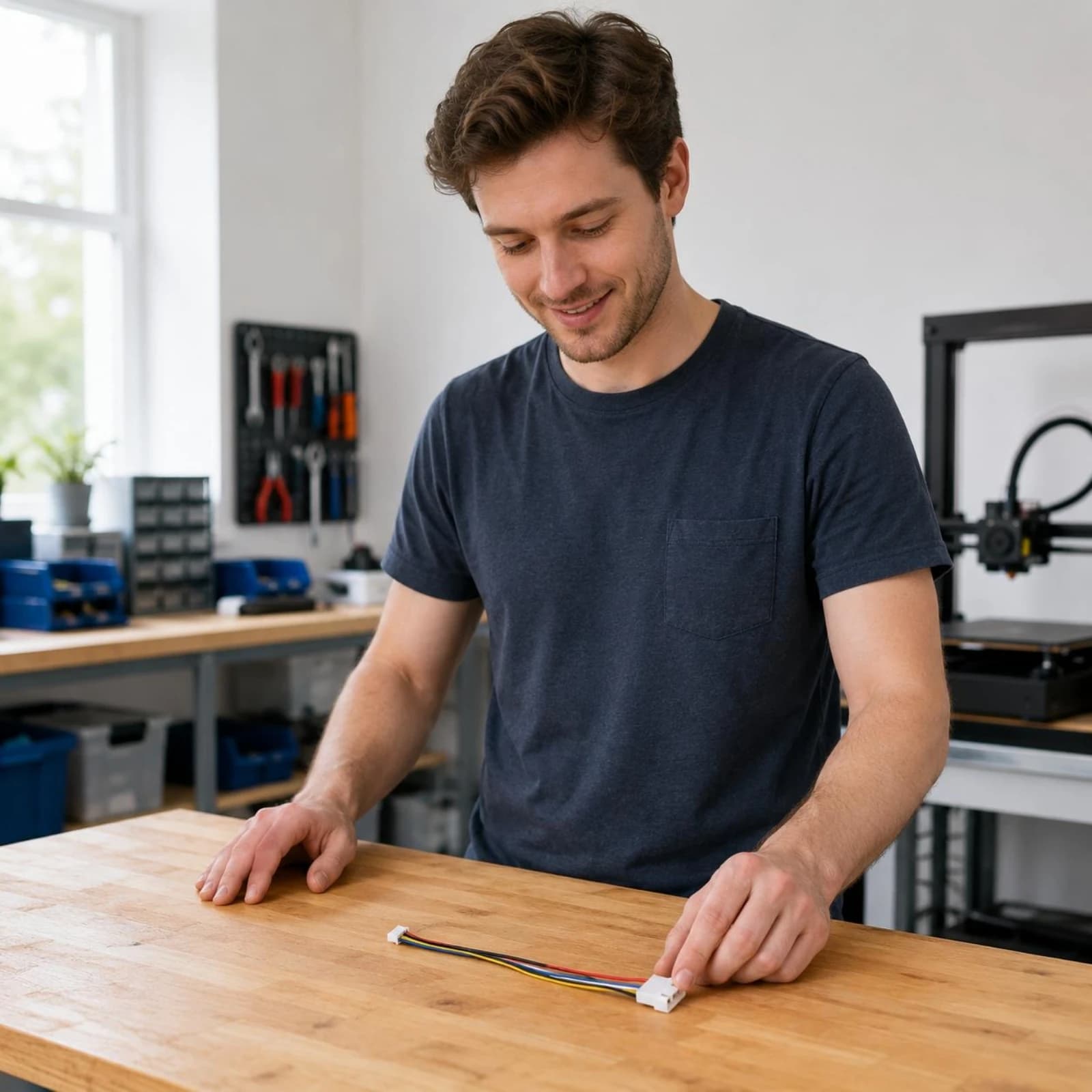 Cavo di prolunga per ventola stampante 3D, cavo connettore per stampante 3D a lunga durata, cavo di prolunga per ventola ausiliaria, connessione rapida, accessorio per computer, sicuro