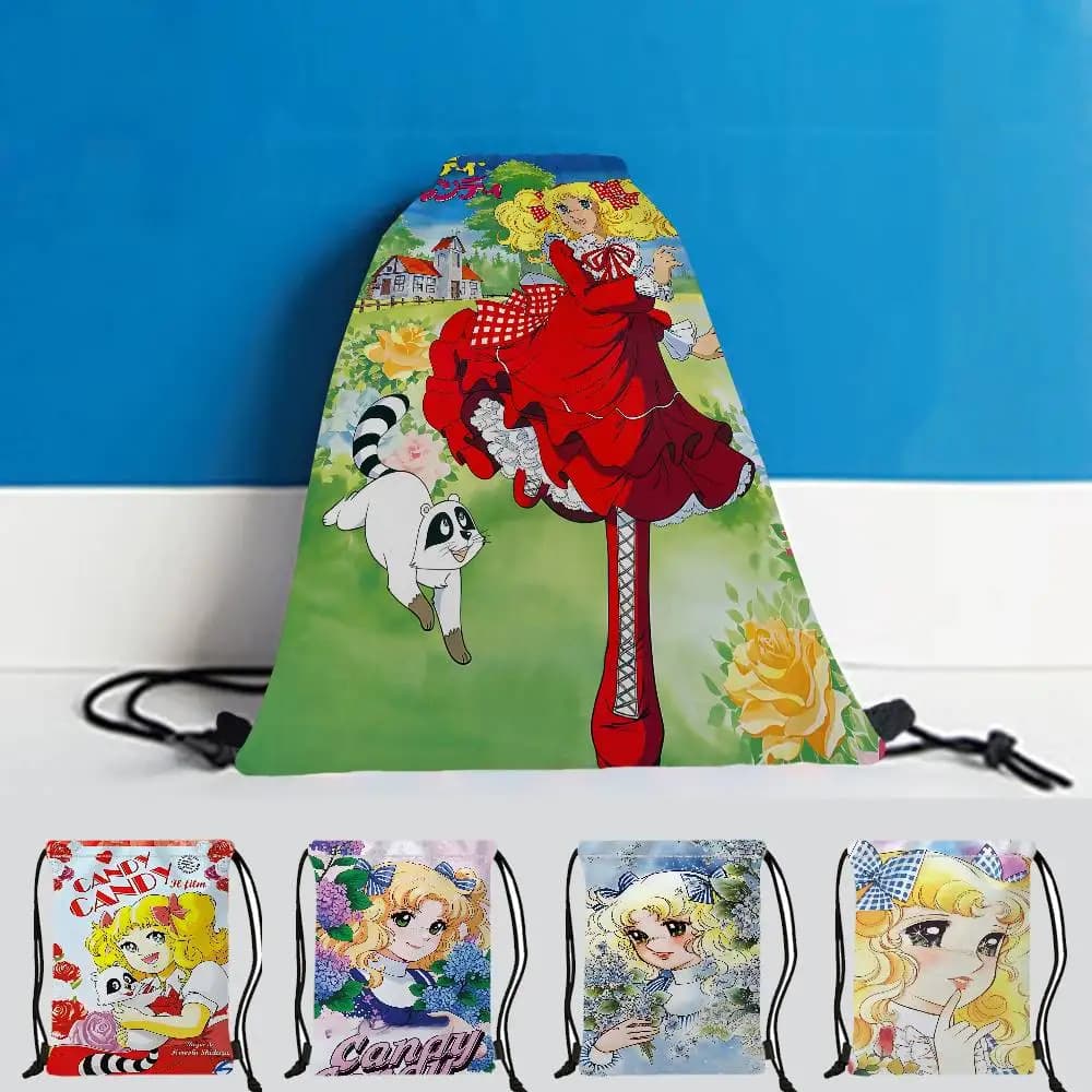 Classico C-Candy C-Candy Anime Borse con coulisse Rossetto Articoli da toeletta Organizzatore di trucchi Borse da tasca per monete Borsa Chiavi Auricolare