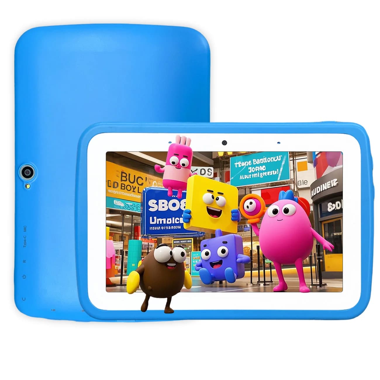 Nuovo tablet da 7 pollici con doppia fotocamera per protezione dei bambini, tablet per Android 12,IPS18280*800, regali per bambini per Natale e compleanno