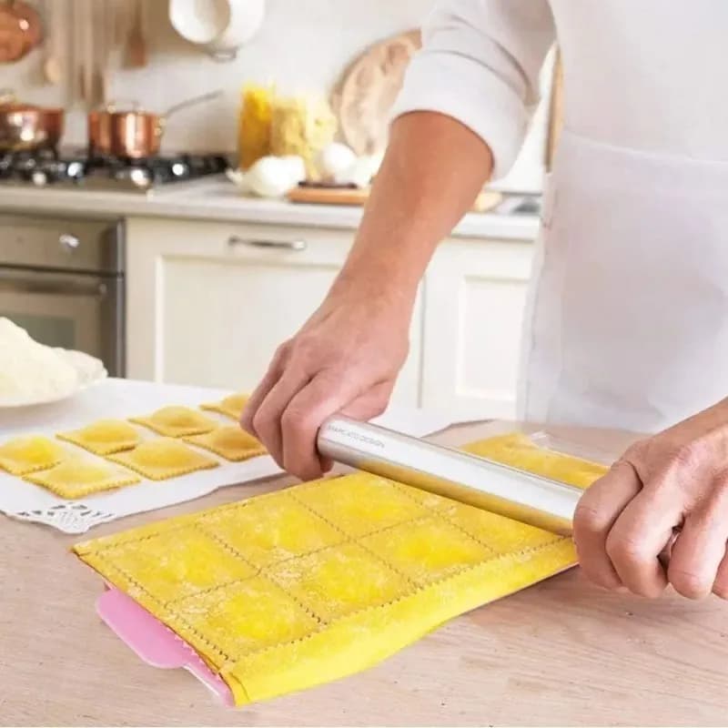 Strumenti fai-da-te per realizzare utensili da cucina per pasticceria 10 con stampi per tortellini taglierina per ravioli stampo per gnocchi a forma di alluminio pressa per impasto