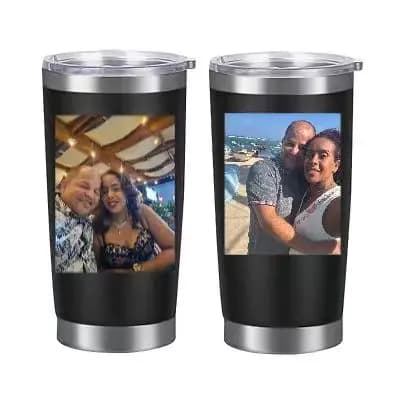Thermos Premium in Acciaio Inox 304 Personalizzato con Incisione 3D Nome o Logo, Borraccia Termica di Lusso da 20oz, Regalo Esclusivo