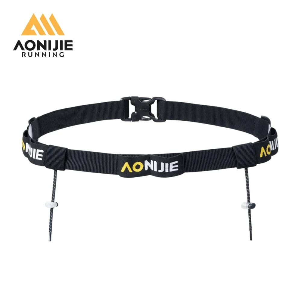 AONIJIE E4435 Marathon Race Number Bavaglino corsa fisso Belt with elastic buckle for triathlon marathon and cycling races