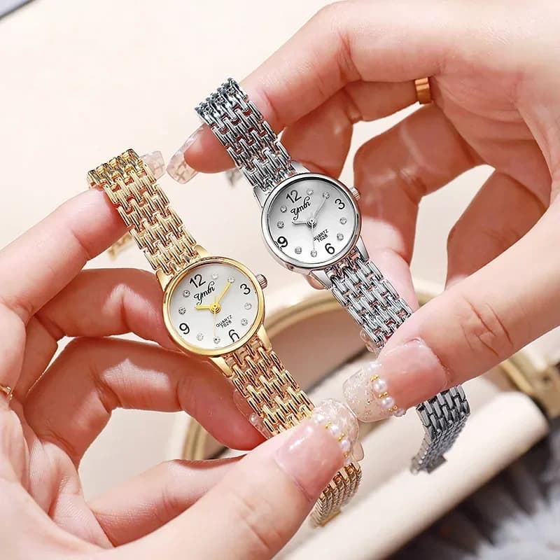 Orologi da donna alla moda Orologi da polso al quarzo con cinturino in acciaio da donna regalo di lusso Orologio con quadrante rotondo Dropshipping Montre Femme Reloj Mujer