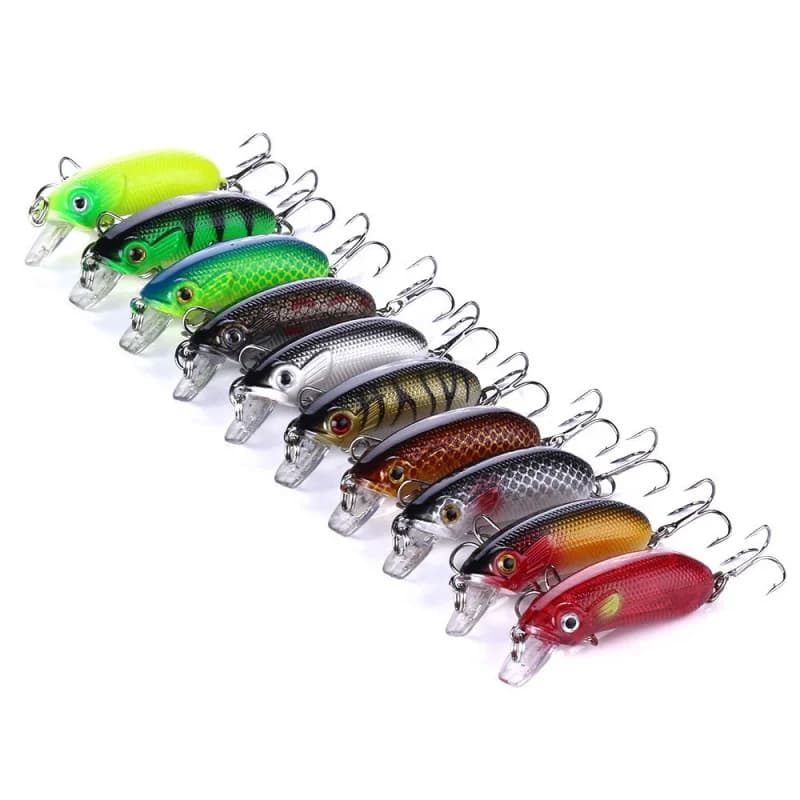 Set di Micro Esche Artificiali da 5CM-7G, Esca Affondante, Attrezzatura da Pesca CC50 per la Pesca Sportiva