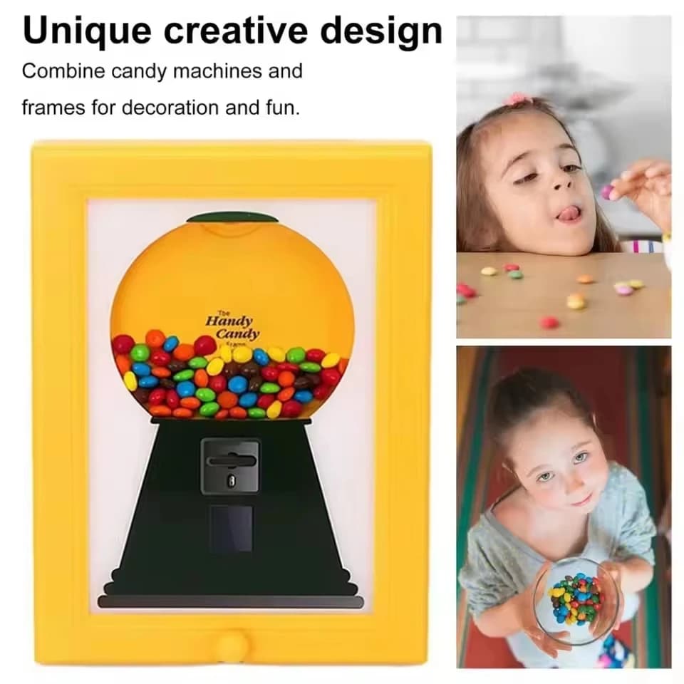 Porta Caramelle Creativo e Decorativo, Dispenser Personalizzabile per Caramelle, Cornice Portafoto, Arredamento Casa, Decorazioni Creative per la Conservazione