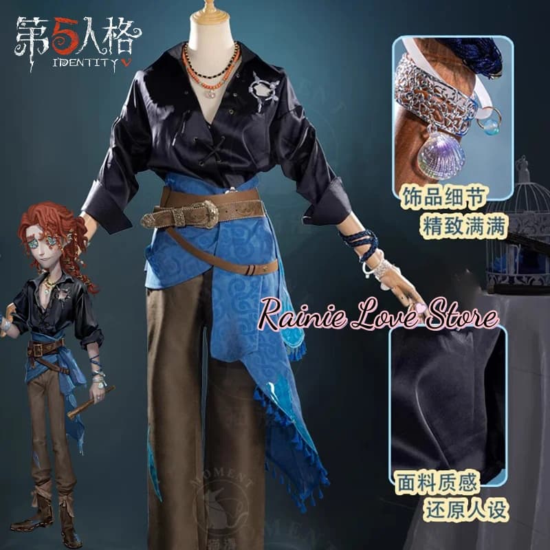 Game Identity V Compositore Costume Cosplay Clear Rationality Outfit Frederick Kreiburg Per la festa di Ognissanti Donne adulte Uomini