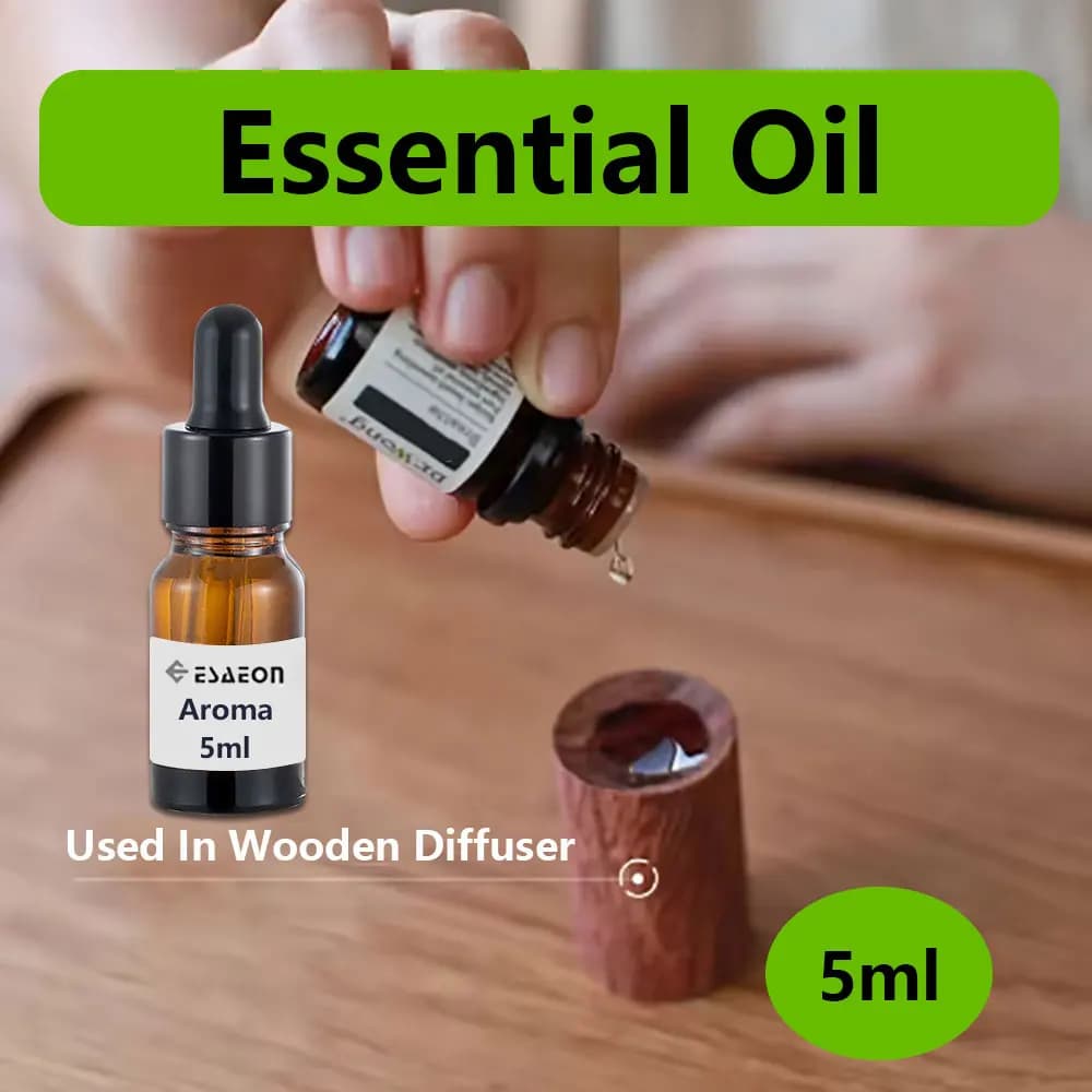 ESAEON 5ml-Olio essenziale- Oli essenziali utilizzati in diffusori di legno, legno profumato, perline di legno -Deodoranti per ambienti automobilistici e domestici