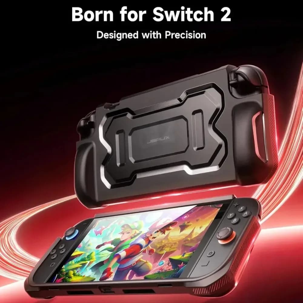 Custodia protettiva JSAUX 2025 Nuova ergonomia Anti-goccia TPU Grip Cover per Switch 2 Custodia Joy Con Controller portatile Accessori