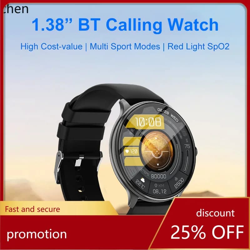 Orologio Sportivo Bluetooth YFY con Monitoraggio in Tempo Reale di Frequenza Cardiaca, Ossigeno nel Sangue e Sonno