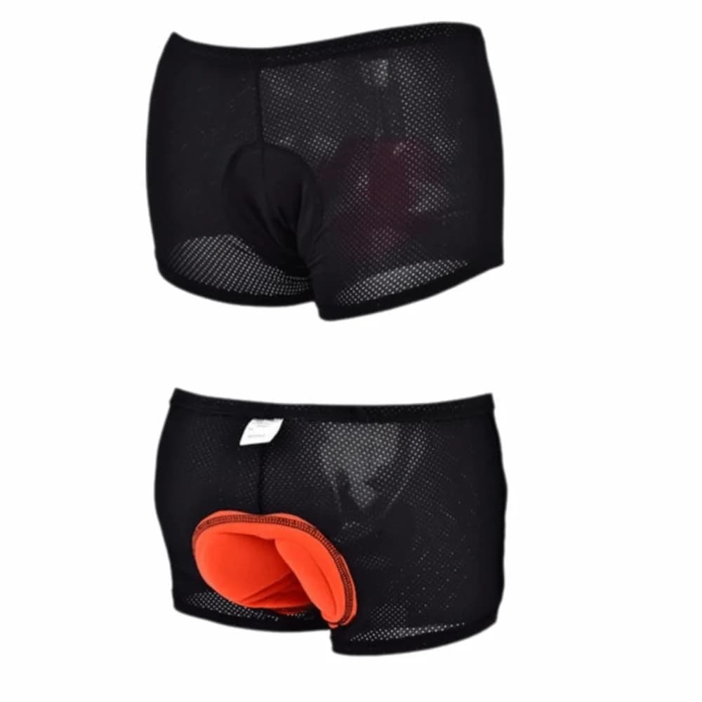 2 pezzi di biancheria intima da ciclismo imbottita 3D confortevole, pantaloncini da ciclismo neri traspiranti, pantaloni da ciclismo con assorbimento degli urti, mountain bike