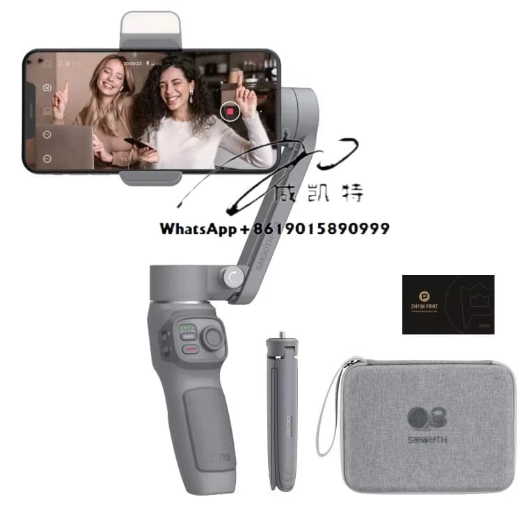 Vendita calda ZHIYUN Smooth Q3 Combo Kit Stabilizzatore cardanico portatile a 3 assi Selfie Stick con treppiede