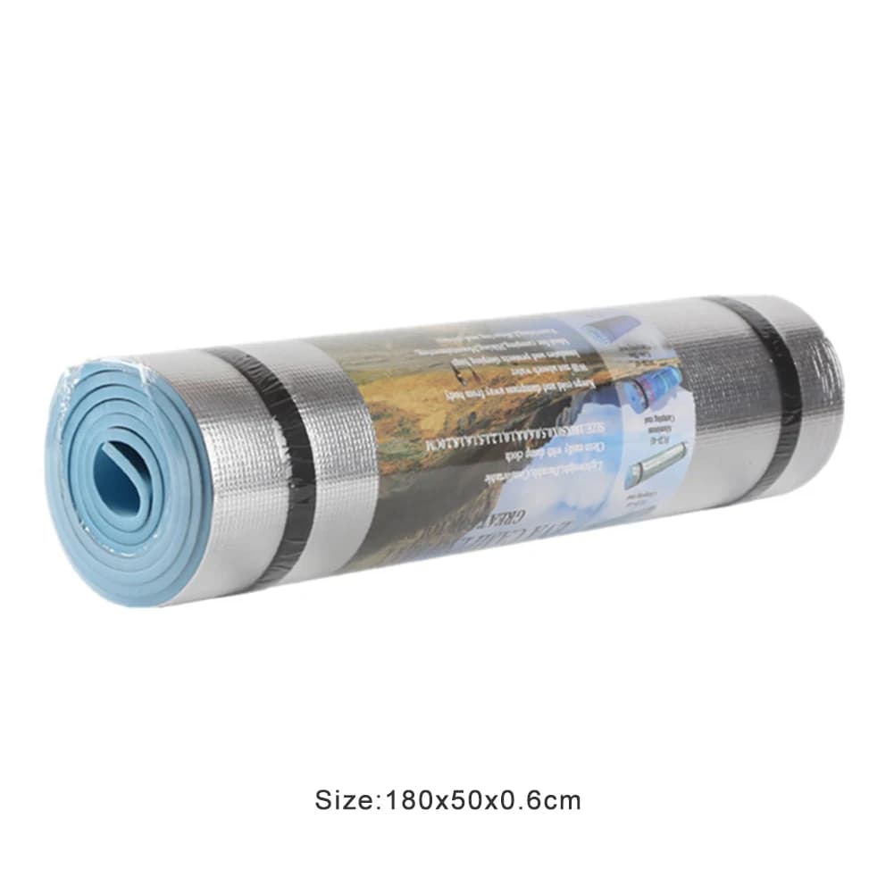 Tappetino da yoga in EVA con pellicola di alluminio 180x50x0,6/0,8/1,0 cm Tappetino per ginocchia da yoga 21x21x2 cm Multifunzionale leggero impermeabile per esterni