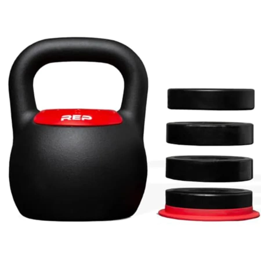 Kettlebell Regolabile per Palestra Domestica, Set di Pesi in Acciaio Compatto con Impugnatura Ergonomica, Opzione Peso Variabile 2040 lb 918 kg
