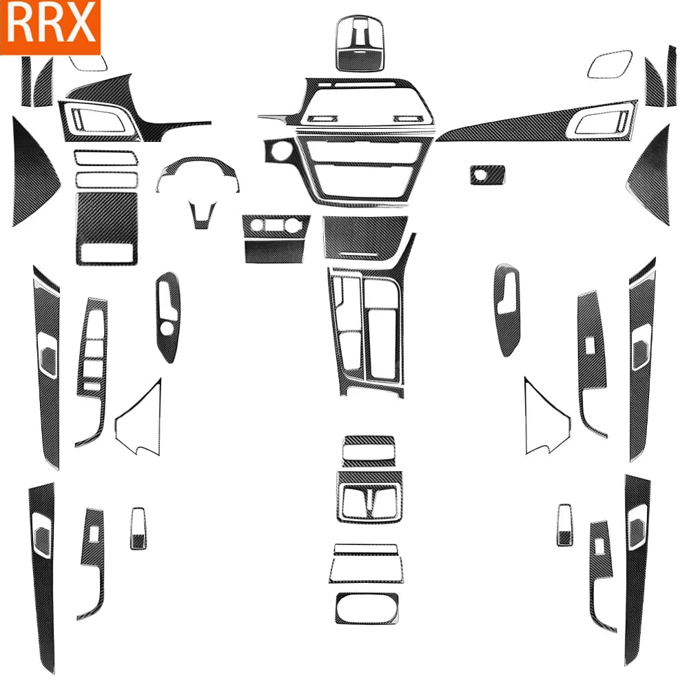 For Hyundai Sonata 9th 2015-2017 Real Carbon Fiber Sticker Navigation Radio AC CD Shift Lift Panel Car Accessories Decorative