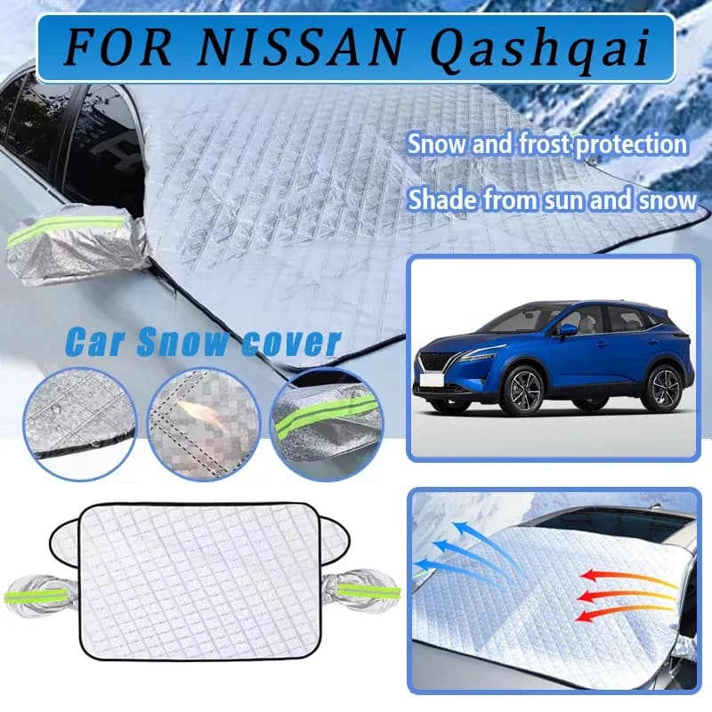 Addensato Auto Ora Parasole Parabrezza Copertura Con 5/9 Magneti Protezione UV Anti Snowboard Luce Solare Per NISSAN Qashqai