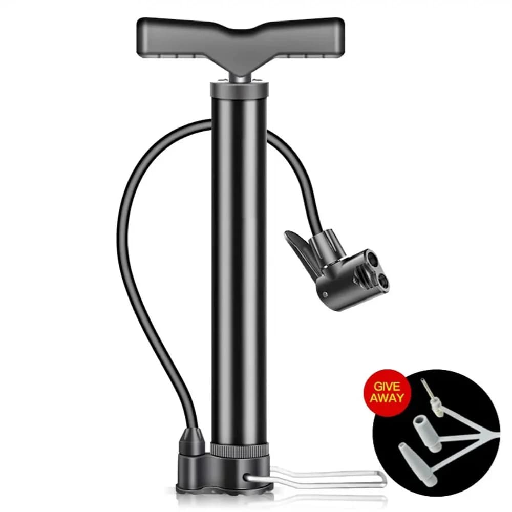 Pompa per Bicicletta da Montagna e da Strada, MAX 140PSI, Pompa Portatile Mini per Bicicletta, Palloni da Basket, Gonfiabili e Tubi