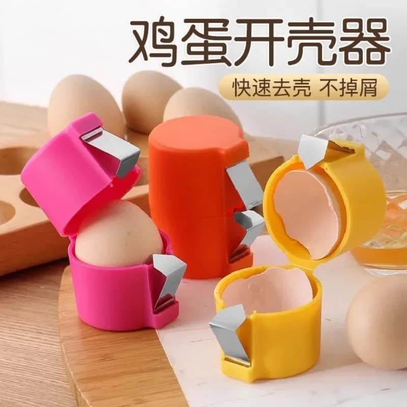 * Apriscatole per uova per uso domestico in acciaio inossidabile Creativo simpatico apriscatole per uova Utensile da cucina portatile Pelapatate per uova per gadget da cucina