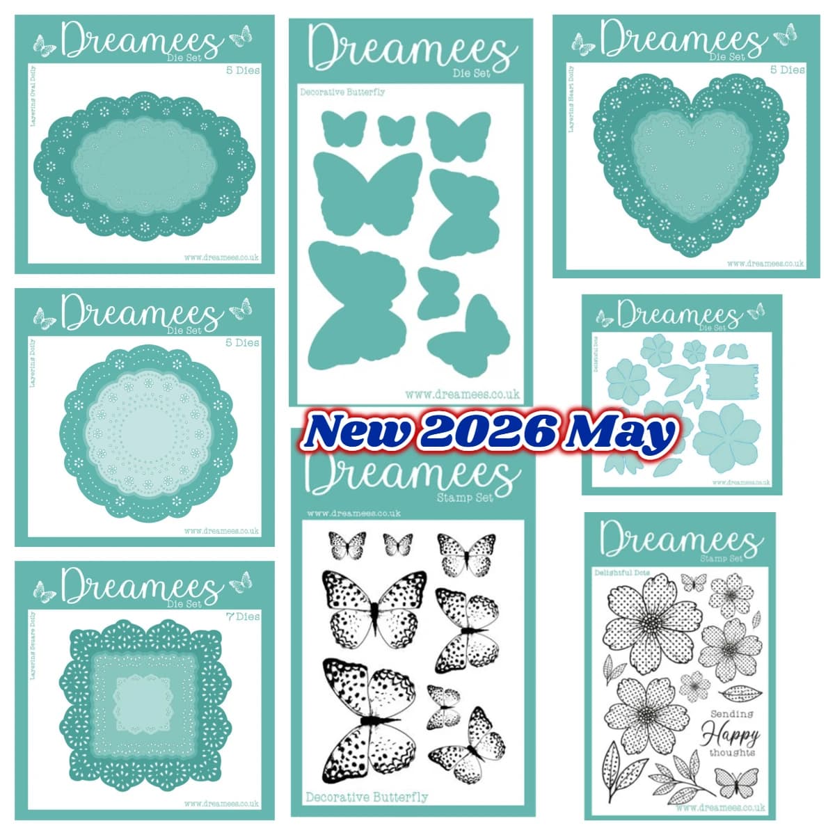 2026 New Layering Heart Square Oval Doily Die Set Decorative Butterfly Silicone Stamps Seal for DIY Scrapbook Metal Cutting Dies