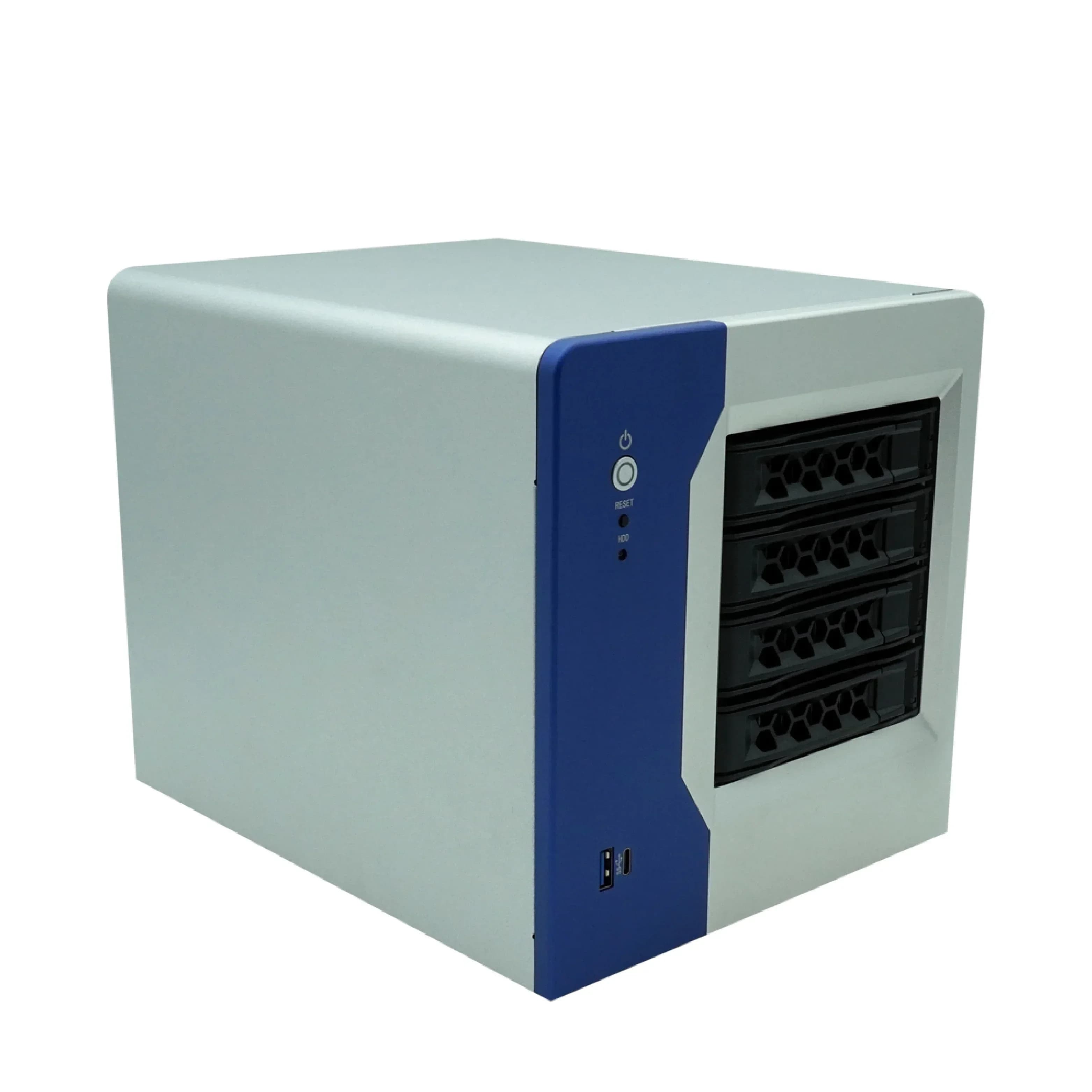 Server NAS MINI ITX Standard con 4 Alloggiamenti per HDD 3.5, Server di Rete Desktop con CPU Quad Core N5095 2.0GHz