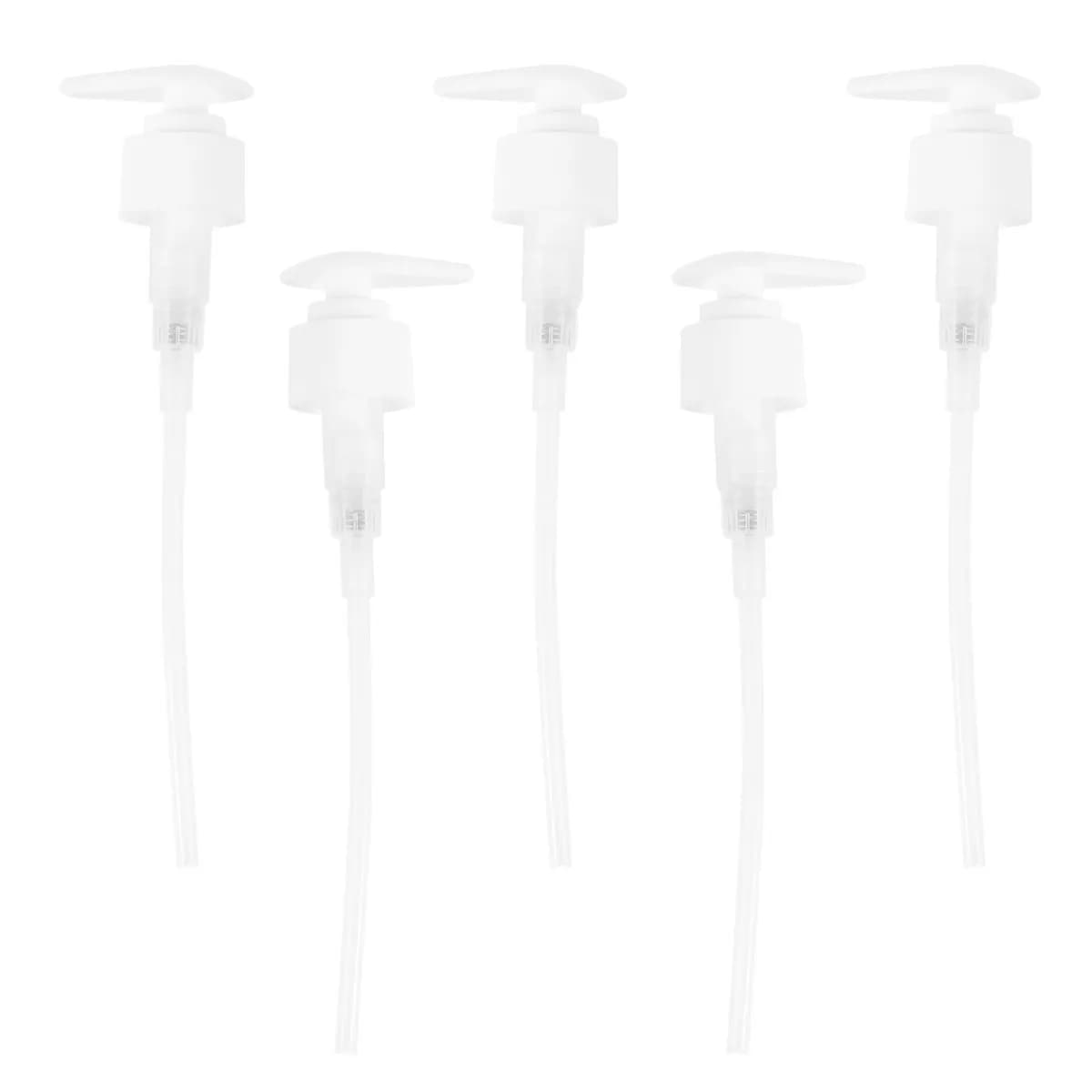 5Pcs Black Lotion Dispenser Pump Head Replacement for Bathroom Accessories Oil Cream Gel Shampoo Hand Soap Bottles