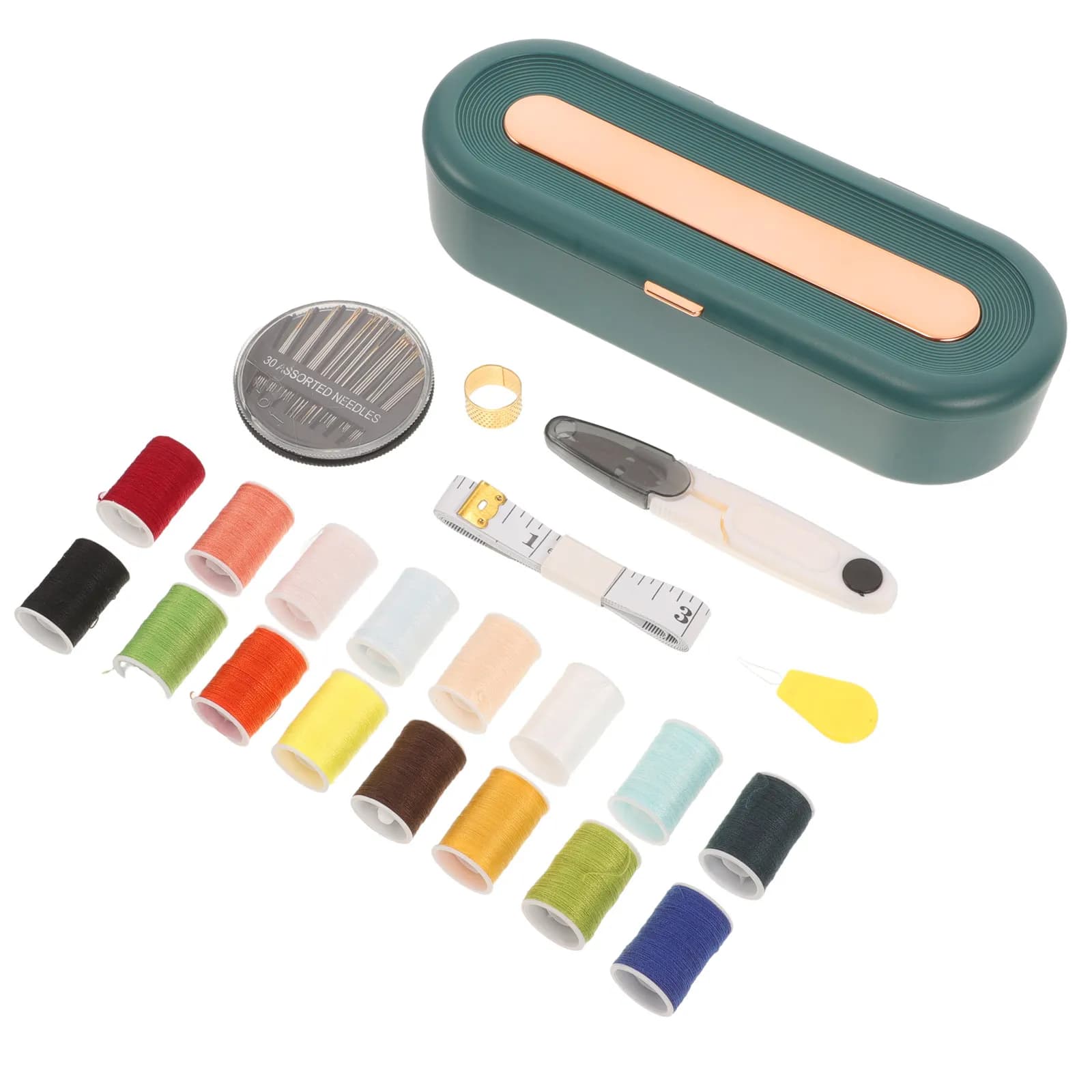 Set da Cucito Portatile 1 Pezzo, Kit Compatto e Leggero da Viaggio per Riparazioni di Abbigliamento, Artigianato, Ricamo, Fai da Te Domestico, Ago