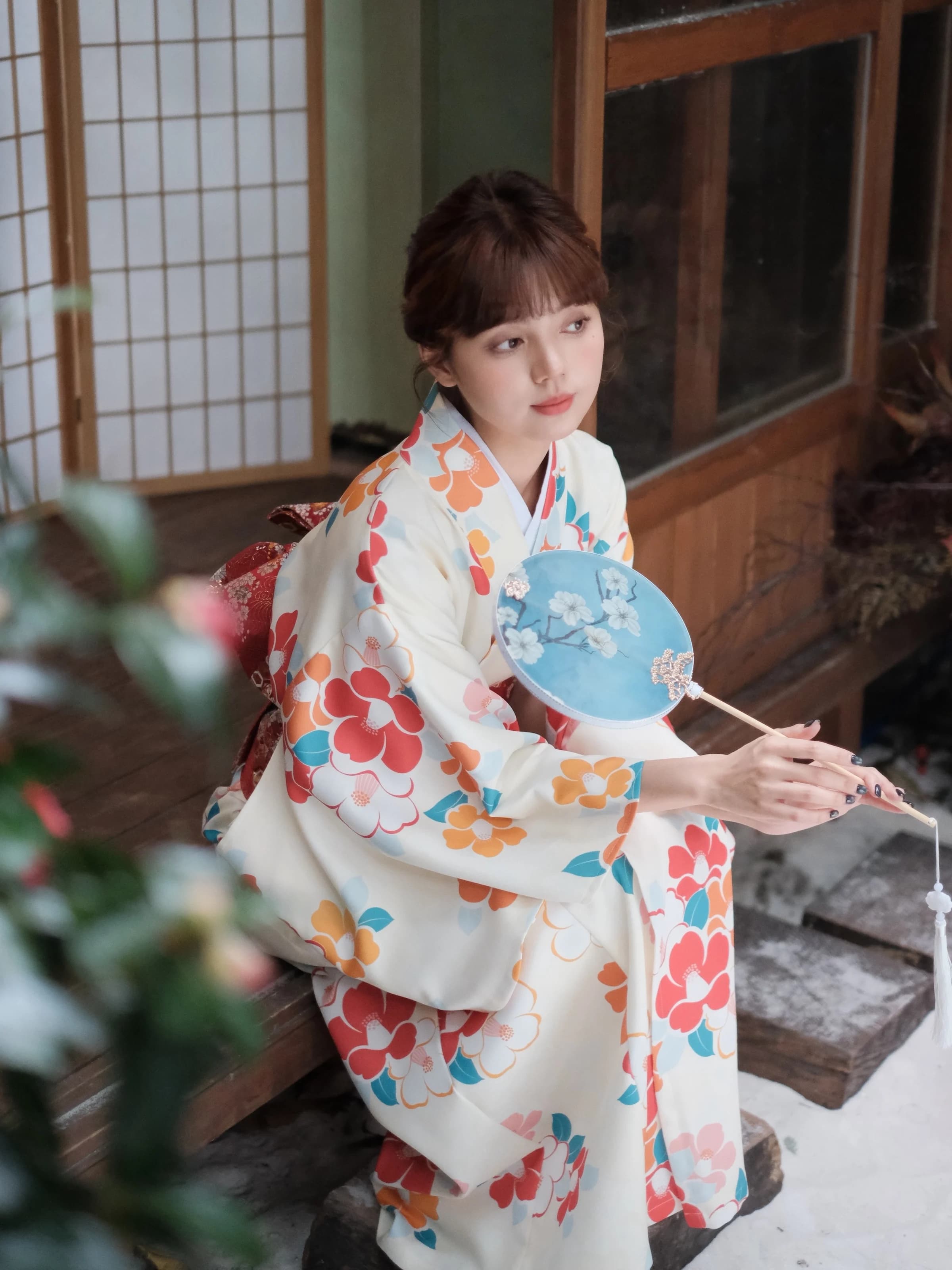 Moonlight Kimono New Style Japanese Flower Essence Kimono Fireworks Festival Photography Improved Kimono Bathrobe