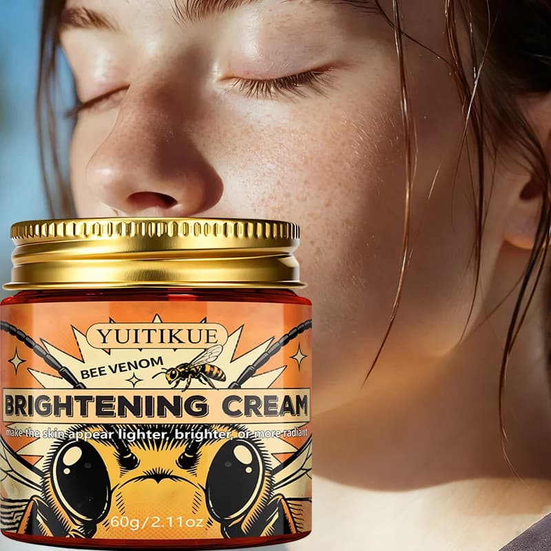 Crema Illuminante al Veleno d'Api, Idrata Profondamente la Pelle Secca, Solleva e Rassoda la Pelle, Uniforma il Tono