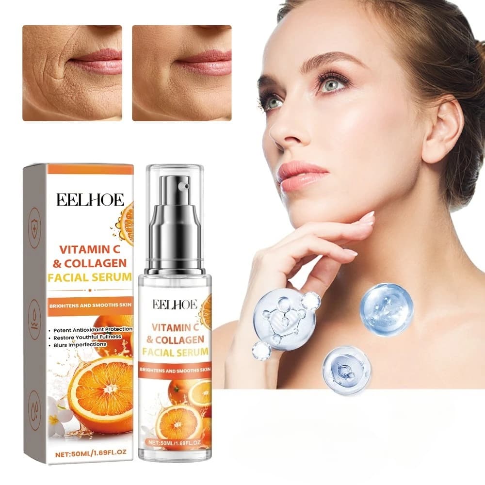 Siero Viso Antirughe alla Vitamina C TITOK HOT: Solleva e Rassoda, Attenua le Linee Sottili, Illumina e Nutre
