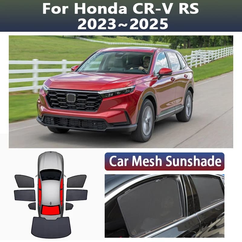 Car Seats Honda CR-V RS MK6 2023~2025, Magnetic Side Curtains on Network, Solar Protection, Car Accessories