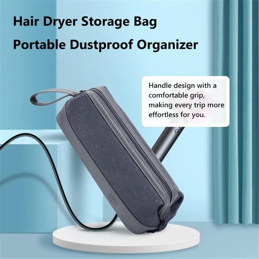 Waterproof Hair Dryer Light Dust Cover for Travel Hairstyles with Handle Durable Iron Curtain